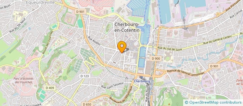 localisation de l'entreprise MEDIA COM à CHERBOURG-EN-COTENTIN
