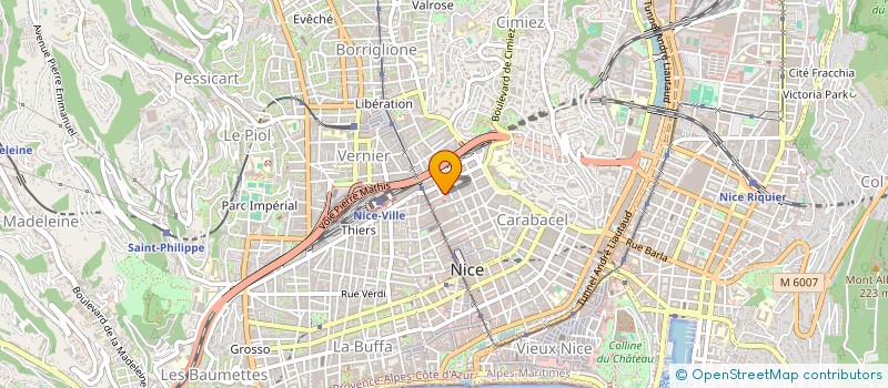 localisation de l'entreprise MEDIA COM FINANCE à NICE