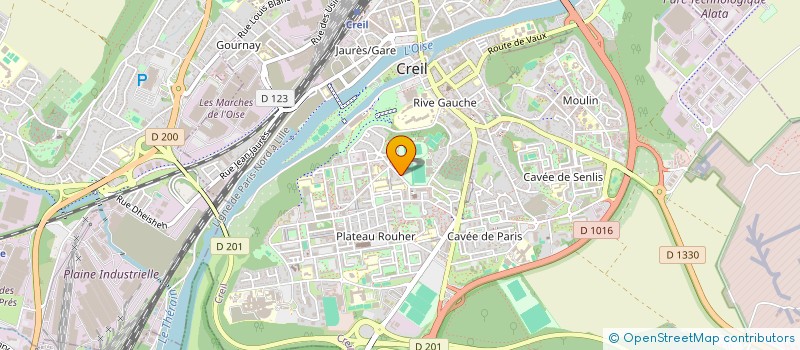 localisation de l'entreprise MEDIA COM FORMATION à CREIL