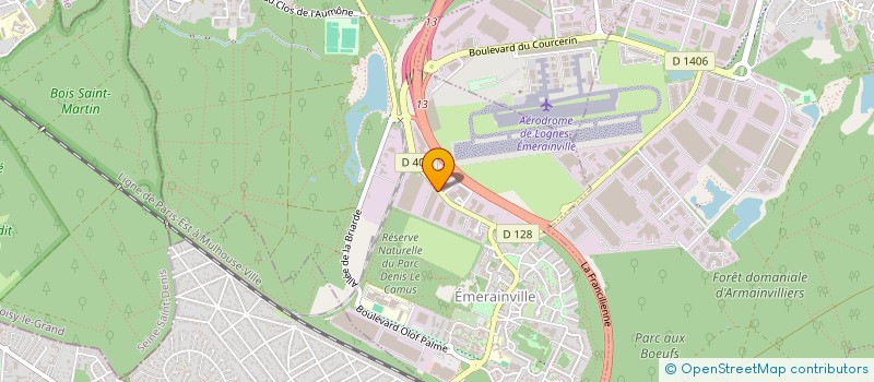 localisation de l'entreprise MEDIA COM IMPRIMERIE  EMERAINVILLE