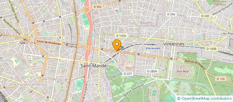 localisation de l'entreprise MEDIA COM INDUSTRIE à VINCENNES