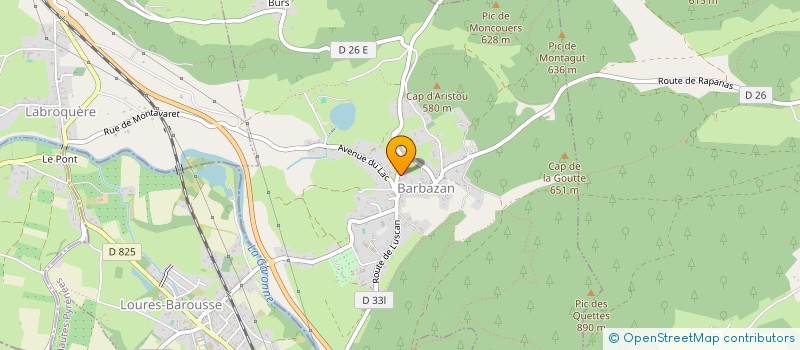 localisation de l'entreprise MEDIA-COMMINGES  BARBAZAN