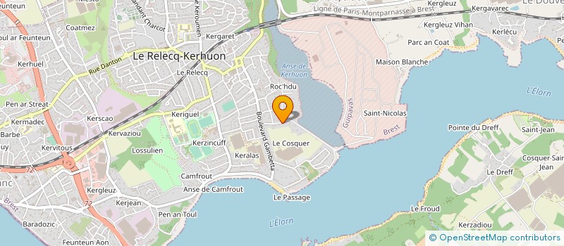 localisation de l'entreprise MEDIA COURTAGE  LE RELECQ-KERHUON