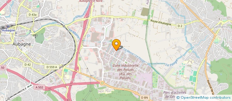 localisation de l'entreprise MEDIA CREATIONS  AUBAGNE