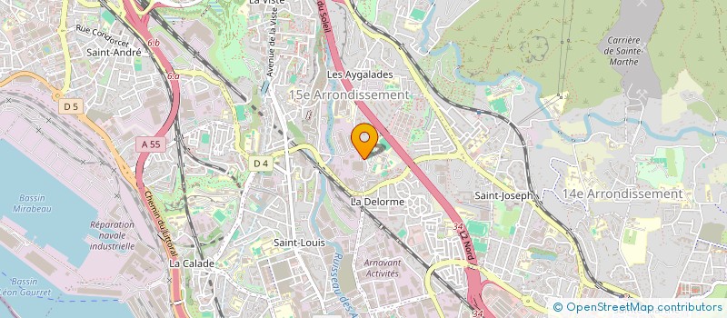 localisation de l'entreprise MEDIA DIFFUSION à MARSEILLE 15EME