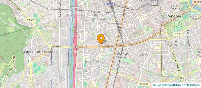 localisation de l'entreprise MEDIA DIFFUSION à GRENOBLE