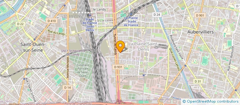 localisation de l'entreprise MEDIA DIFFUSION FRANCE à SAINT-DENIS