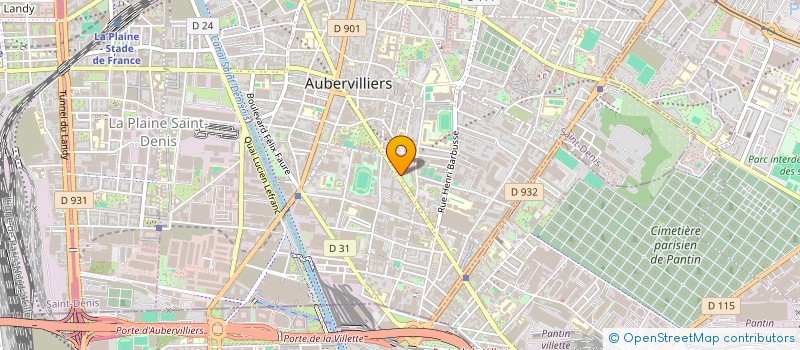 localisation de l'entreprise MEDIA-DIST à AUBERVILLIERS