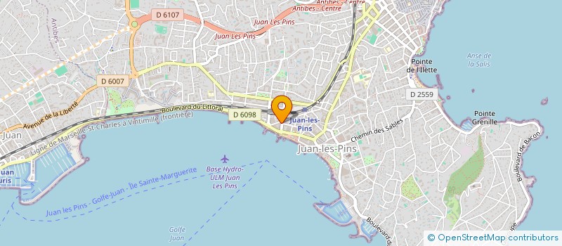 localisation de l'entreprise MEDIA DISTRIBUTION COMMUNICATION à ANTIBES