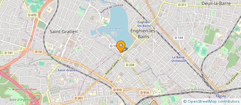 localisation de l'entreprise MEDIA EUROPE  ENGHIEN-LES-BAINS