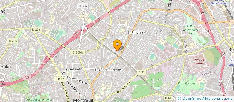 localisation de l'entreprise MEDIA EVENTS PRODUCTIONS à MONTREUIL