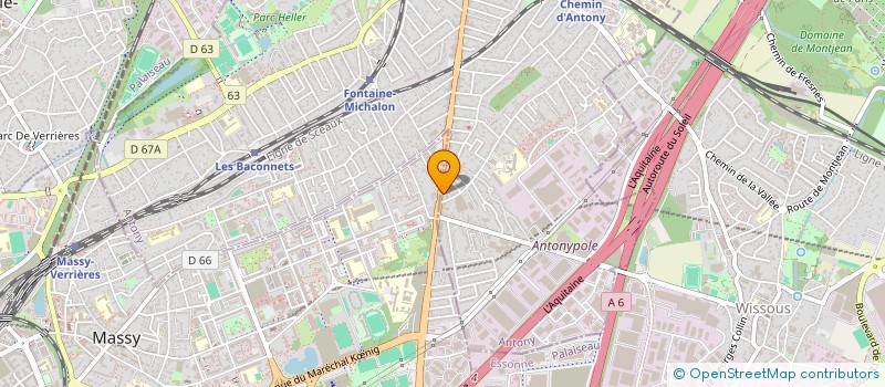 localisation de l'entreprise MEDIA FLASH à ANTONY