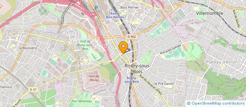 localisation de l'entreprise MEDIA FON à ROSNY-SOUS-BOIS