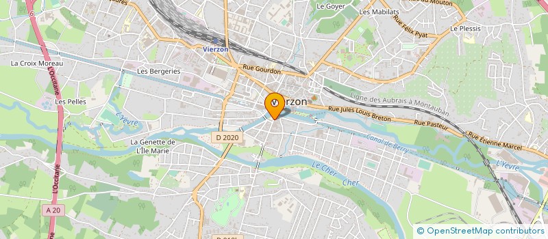 localisation de l'entreprise MEDIA&GOUERINO  VIERZON