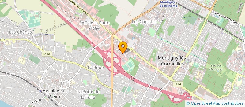 localisation de l'entreprise MEDIA GRAFIK  HERBLAY-SUR-SEINE