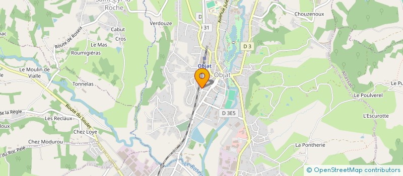 localisation de l'entreprise MEDIA GRAND BRIVE à OBJAT