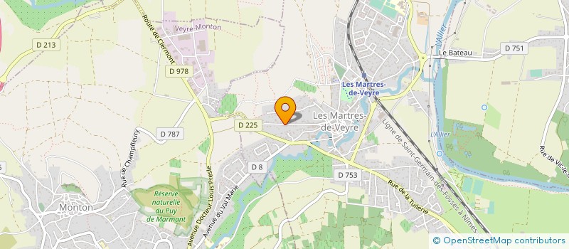 localisation de l'entreprise MEDIA L'ABEILLE  LES MARTRES-DE-VEYRE
