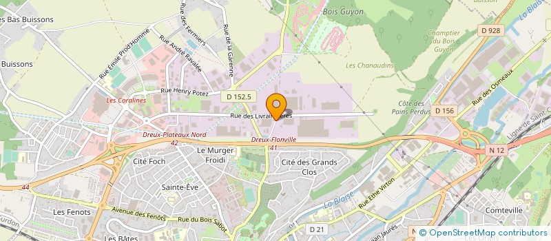 localisation de l'entreprise MEDIA LOGISTIQUE à DREUX