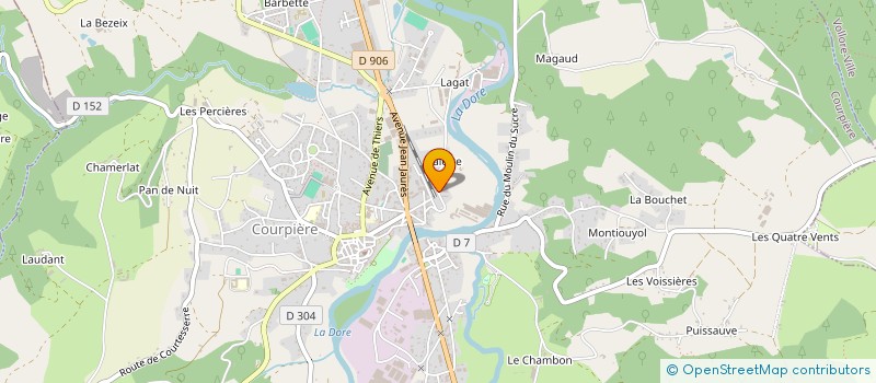localisation de l'entreprise MEDIA LOISIRS à COURPIERE