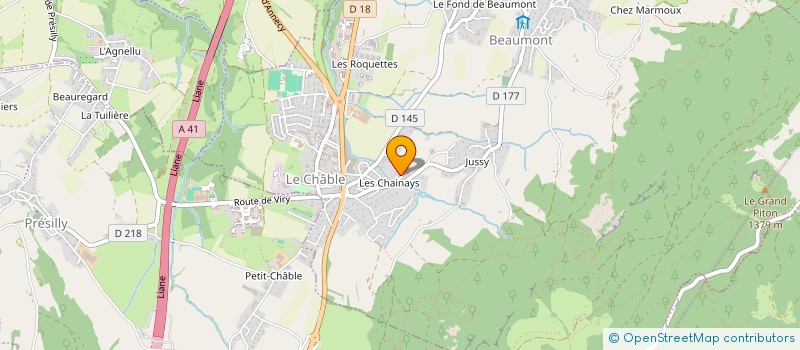localisation de l'entreprise MEDIA LOISIRS 74 à ARCHAMPS