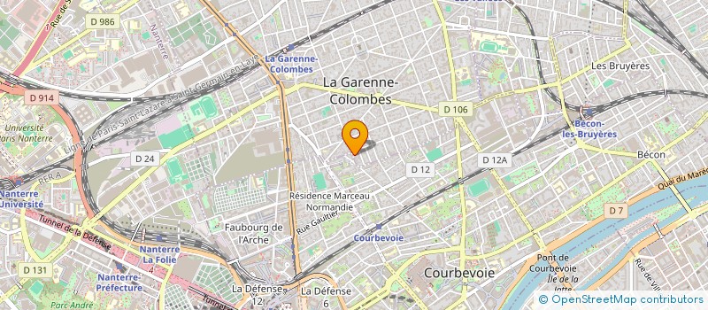 localisation de l'entreprise MEDIA MANAGEMENT CONSULTING SARL à LA GARENNE-COLOMBES