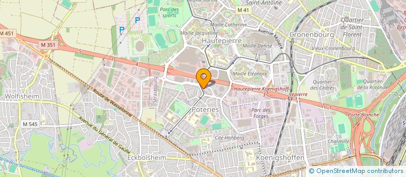 localisation de l'entreprise MEDIA-NET à STRASBOURG
