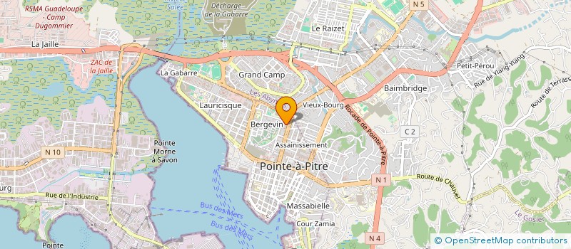 localisation de l'entreprise MEDIA PLUS à POINTE A PITRE