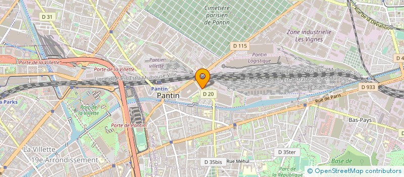 localisation de l'entreprise MEDIA PRO à PANTIN