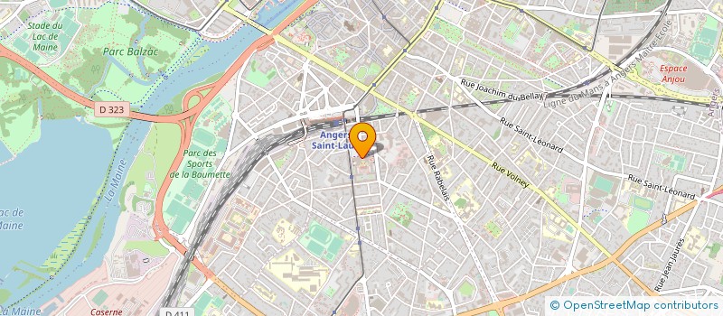 localisation de l'entreprise MEDIA- PUBLI-CITE à ANGERS