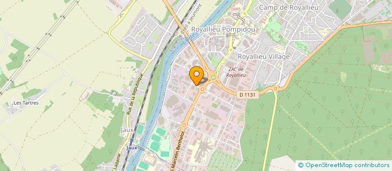 localisation de l'entreprise MEDIA PUBLICITE à COMPIEGNE