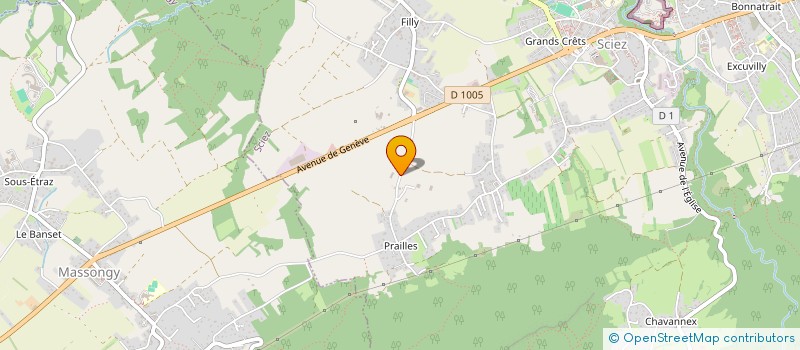 localisation de l'entreprise MEDIA SANTE à SCIEZ