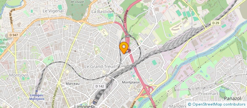 localisation de l'entreprise MEDIA-SON EVENEMENTIEL M.S.E. à LIMOGES