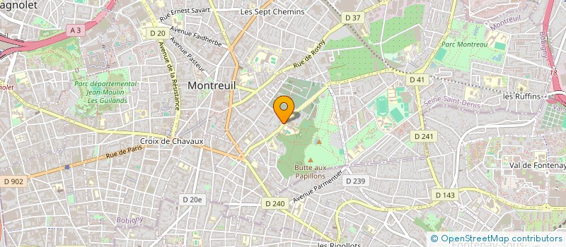 localisation de l'entreprise MEDIA SON PRODUCTION à MONTREUIL