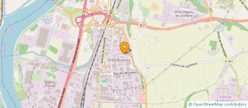 localisation de l'entreprise MEDIA SPORT à VALENCE