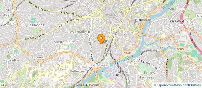 localisation de l'entreprise MEDIA SPORT AUTO à LIMOGES