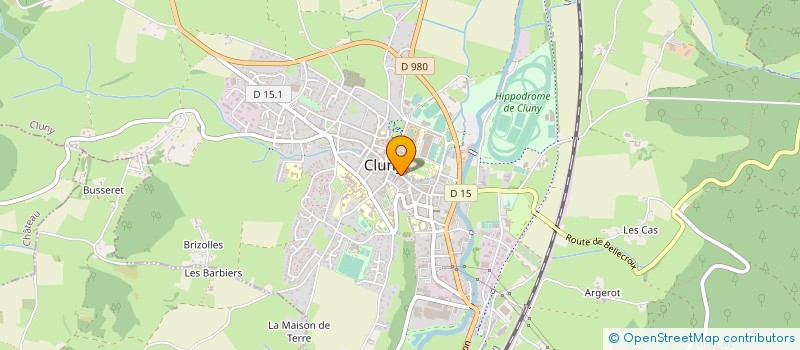 localisation de l'entreprise MEDIA SUD BOURGOGNE à CLUNY
