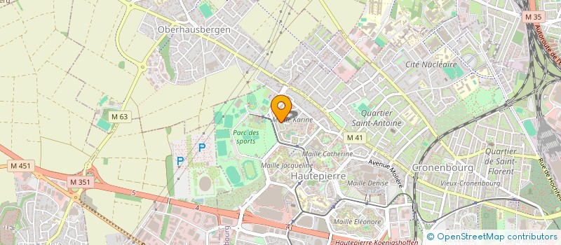 localisation de l'entreprise MEDIA SUR 67 à STRASBOURG