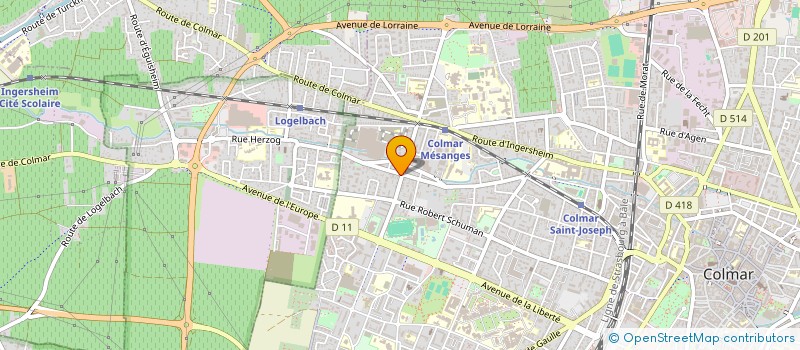 localisation de l'entreprise MEDIA TELECOM à COLMAR