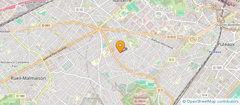 localisation de l'entreprise MEDIA'TIC  NANTERRE