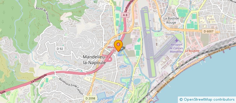 localisation de l'entreprise MEDIA TP à MANDELIEU-LA-NAPOULE