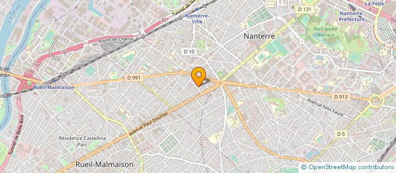 localisation de l'entreprise MEDIA UP PRODUCTION  NANTERRE