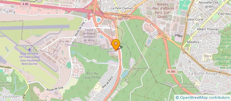 localisation de l'entreprise MEDIA4 à BIEVRES