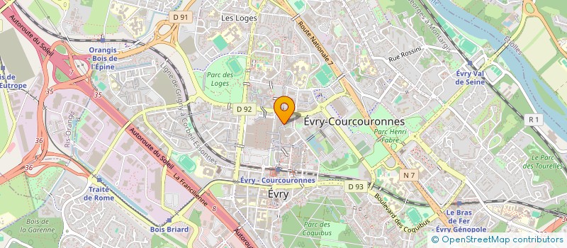 localisation de l'entreprise MEDIABIB 91 à EVRY-COURCOURONNES