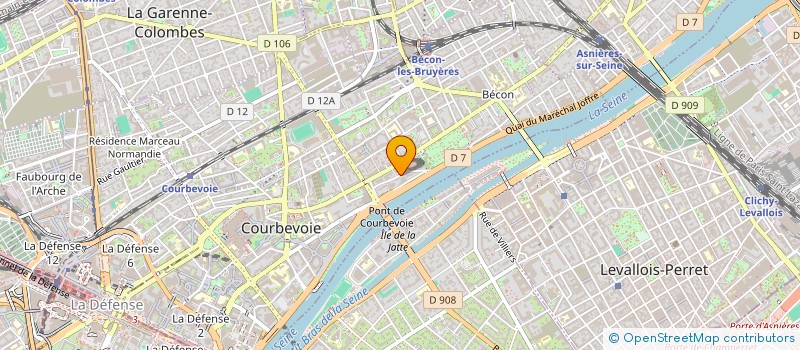 localisation de l'entreprise MEDIABOX  COURBEVOIE