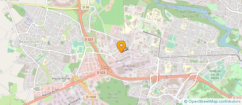 localisation de l'entreprise MEDIACLINIC à ANGERS
