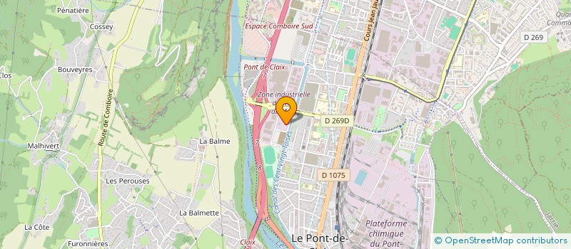 localisation de l'entreprise MEDIACO ISERE à LE PONT-DE-CLAIX