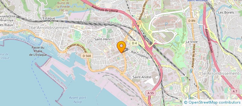 localisation de l'entreprise MEDIACO LOGISTIQUE SUD à MARSEILLE