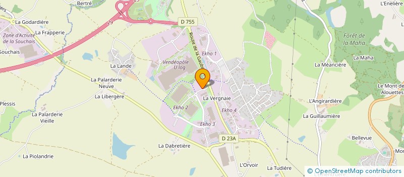 localisation de l'entreprise MEDIACO VENDEE SERVICES  LES HERBIERS