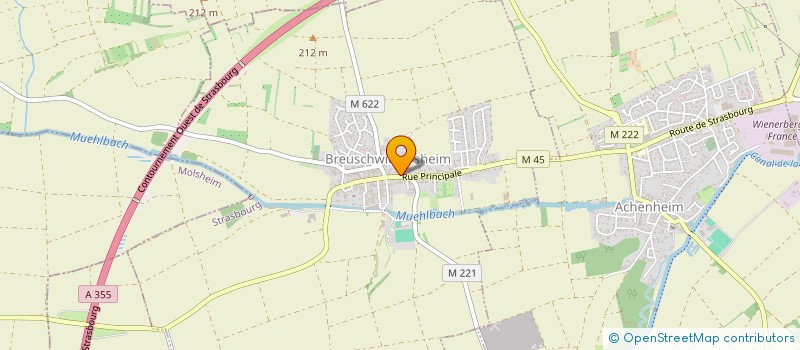 localisation de l'entreprise MEDIACOM à BREUSCHWICKERSHEIM