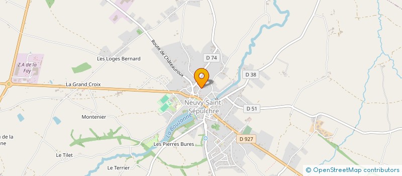 localisation de l'entreprise MEDIACOM 36 à NEUVY-SAINT-SEPULCHRE